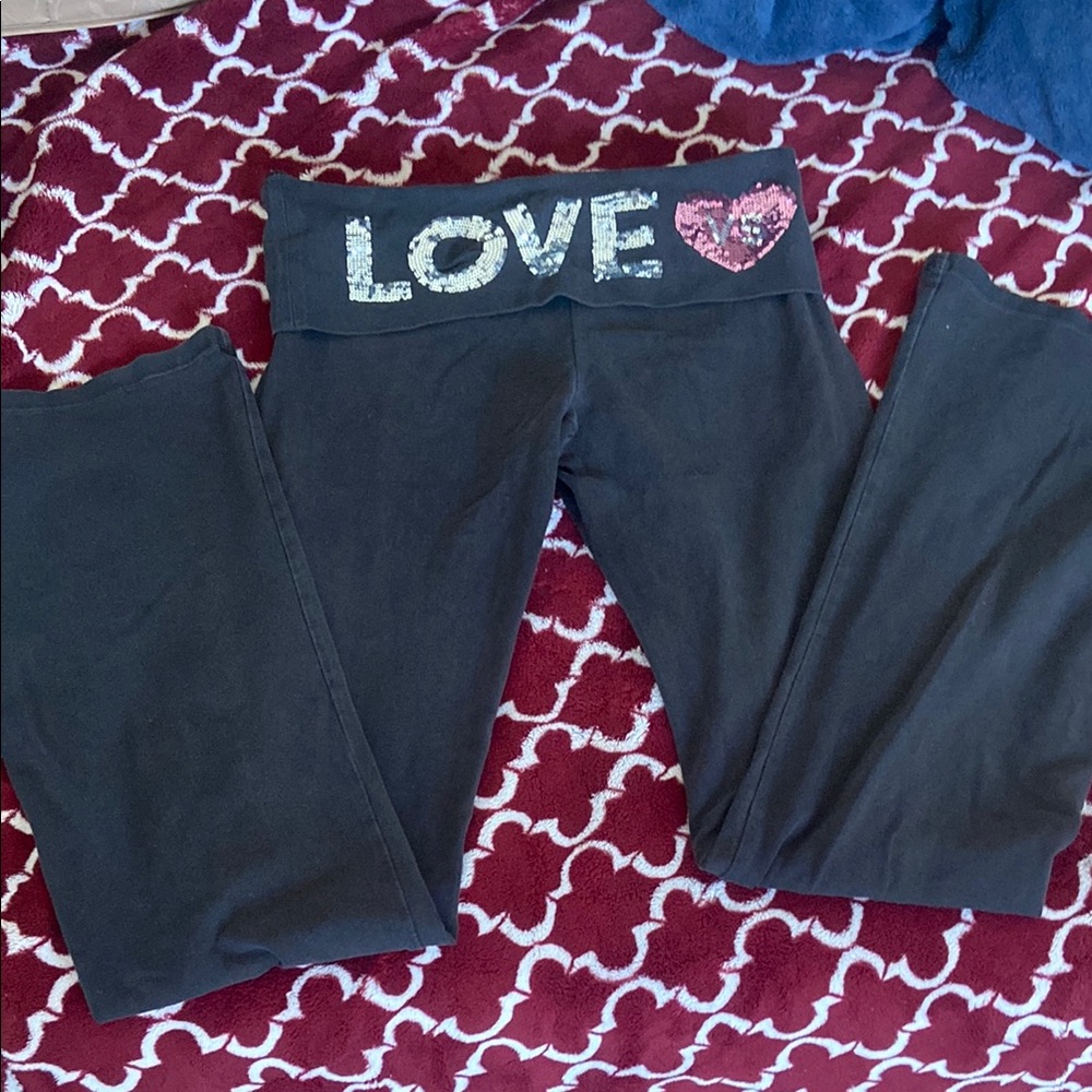Kids Black Love Leggings